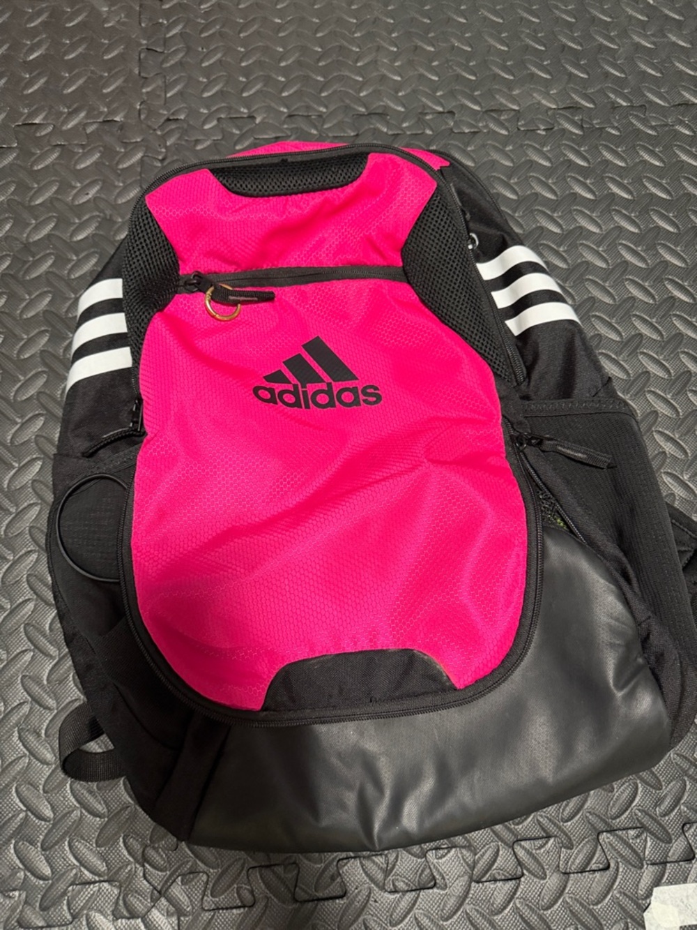 adidas Hot Pink and Black Sport Backpack